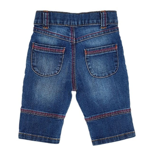 Jean bleu bébé fille KENZO KIDS poches plaquées au dos