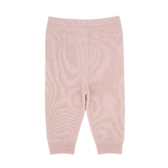 Vêtement bébé luxe d'occasion - Legging bébé fille 3 mois OSCAR ET VALENTINE rose en cachemire