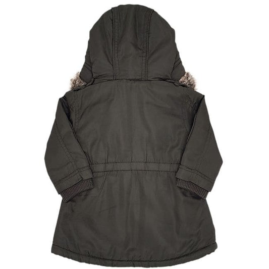 Manteau à capuche DKNY bébé fille 6 mois kaki