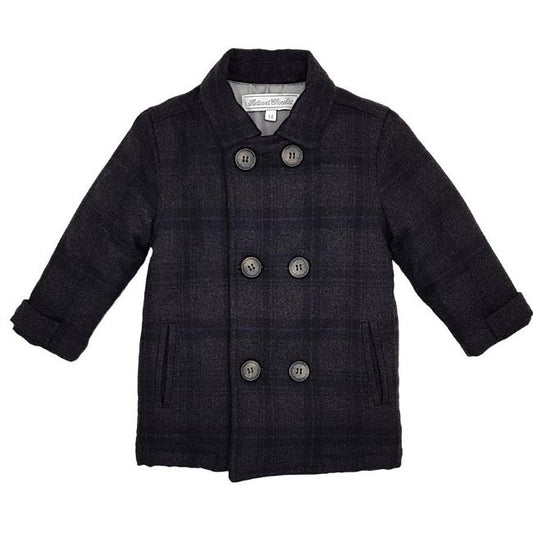 Manteau bébé garçon gris, taille 12 mois, marque Tartine et Chocolat - seconde main haut de gamme