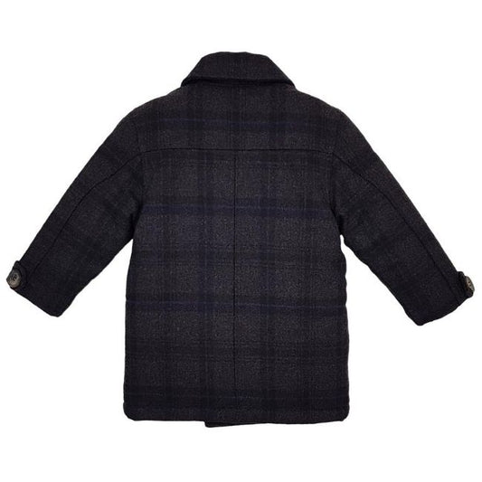Manteau bébé garçon gris TARTINE ET CHOCOLAT 12 mois motif carreaux écossais
