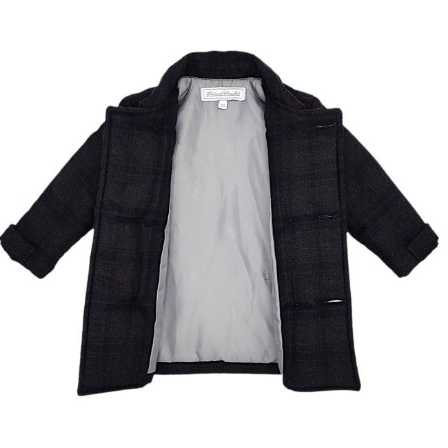 Manteau bébé garçon TARTINE ET CHOCOLAT 12 mois gris anthracite doublé