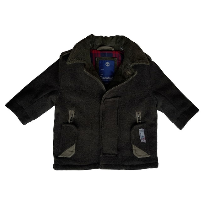 Manteau bébé garçon TIMBERLAND 6 mois kaki col en velours côtelé