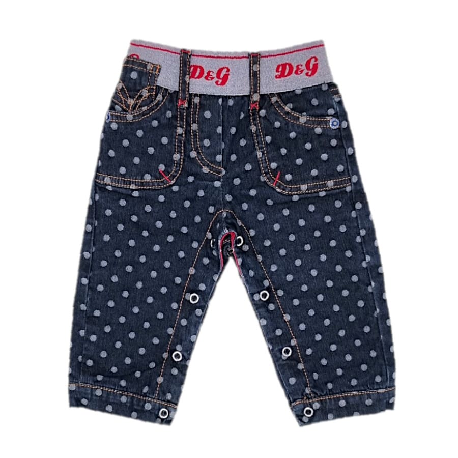 Vêtement bébé fille luxe seconde main - Pantalon D&G Junior 6-9 mois