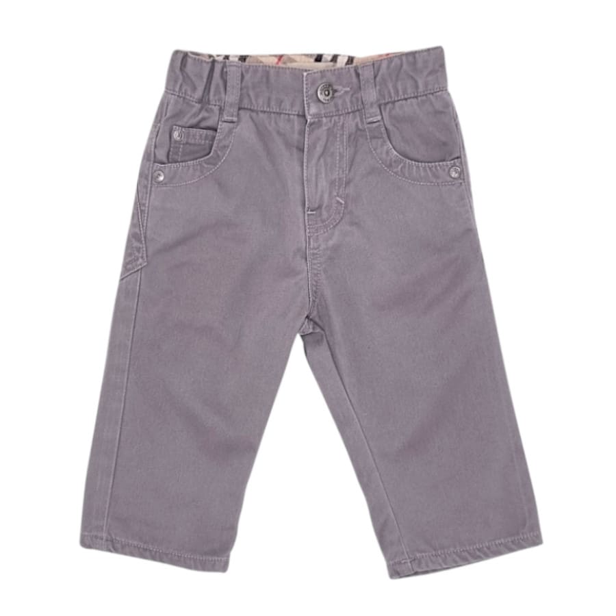 Pantalon bébé garçon taupe, taille 6 mois, marque Burberry - seconde main luxe