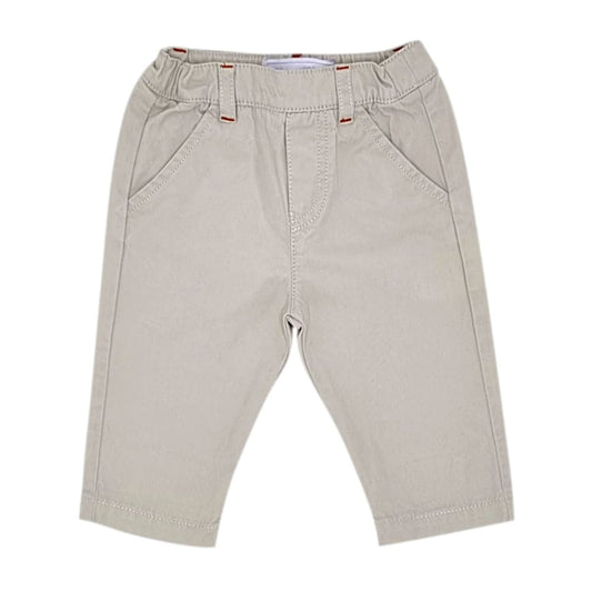 Pantalon bébé garçon beige en coton, taille 3 mois, marque Tartine et Chocolat - seconde main haut de gamme