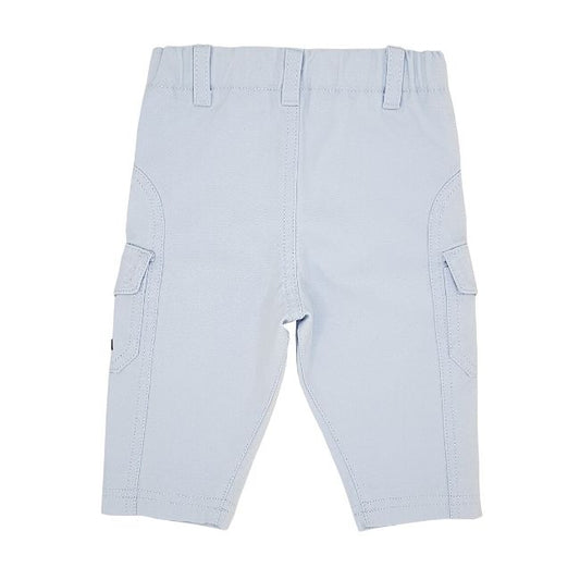 Pantalon bébé garçon bleu TARTINE ET CHOCOLAT 3 mois avec taille élastique