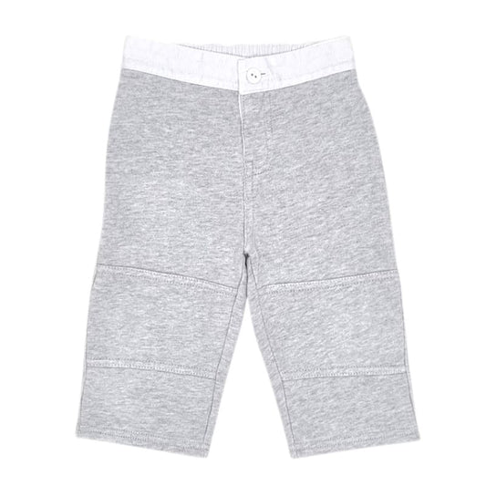 Pantalon de jogging bébé garçon gris chiné/blanc, taille 9 mois, marque Ralph Lauren - seconde main luxe