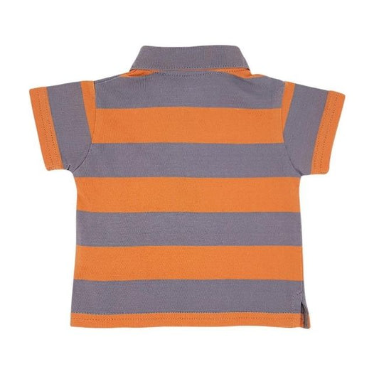 Polo bébé garçon à rayures TARTINE ET CHOCOLAT 3 mois à manches courtes