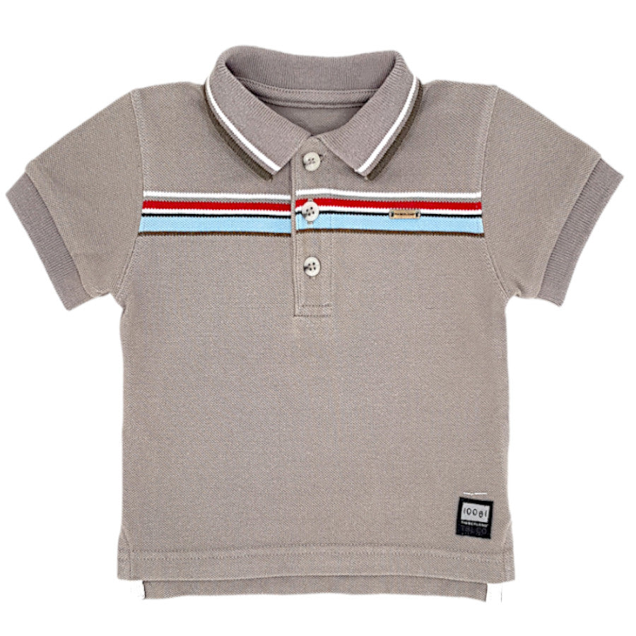 Polo bébé garçon 6 mois TIMBERLAND d'occasion gris en coton piqué