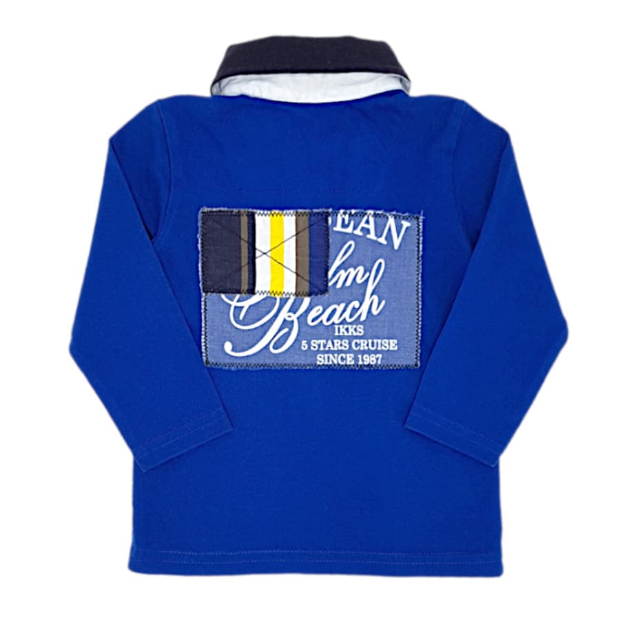 Polo bleu IKKS bébé garçon 6 mois