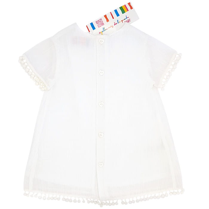 Robe blanche bébé fille AGATHA RUIZ DE LA PRADA 9 mois