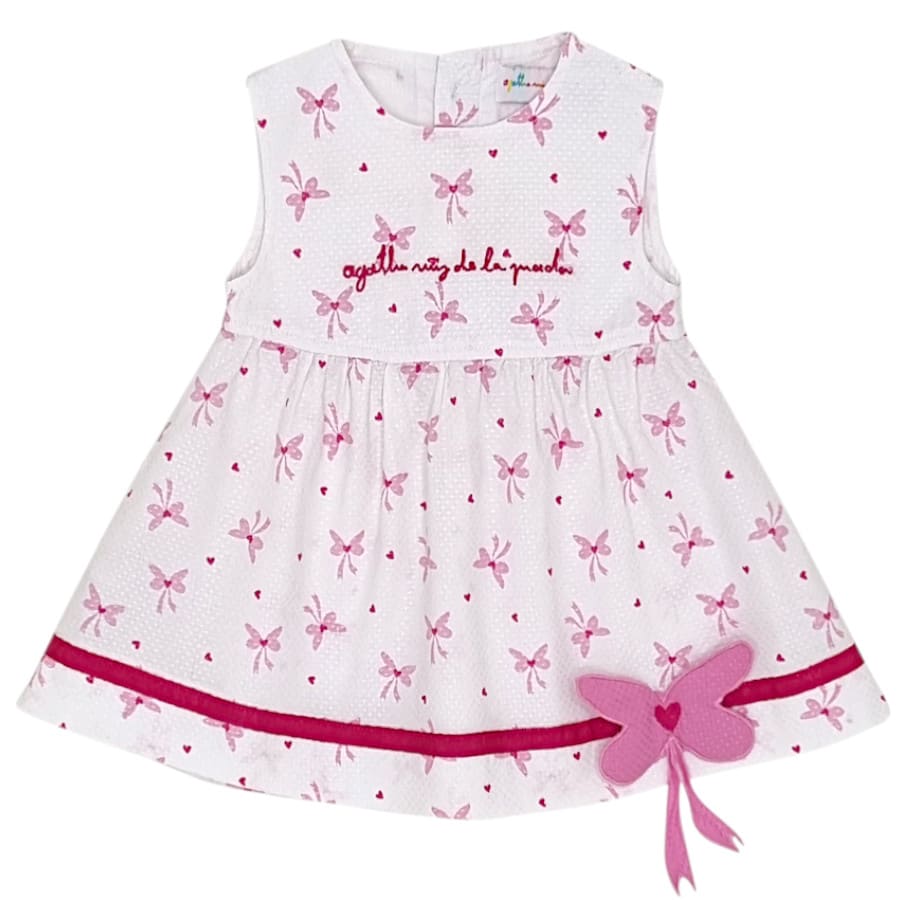 Robe bébé blanche fille 6 mois d'occasion AGATHA RUIZ DE LA PRADA BABY