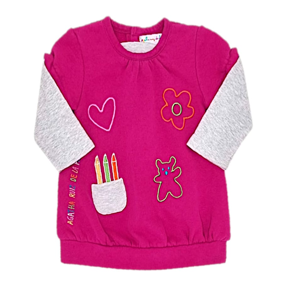 Robe sweat bébé fille 6 mois seconde main AGATHA RUIZ DE LA PRADA