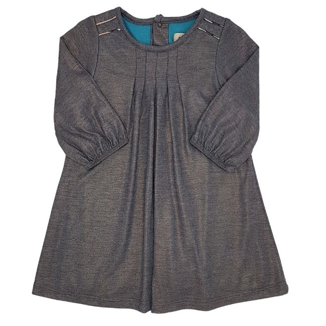 Robe Burberry bébé fille 6 mois d'occasion gris bleuté à reflets dorés