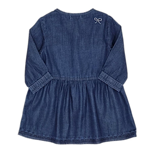 Robe bleue IKKS bébé fille 12 mois