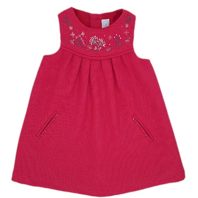 Robe bébé 6 mois TARTINE ET CHOCOLAT d'occasion rose à broderies