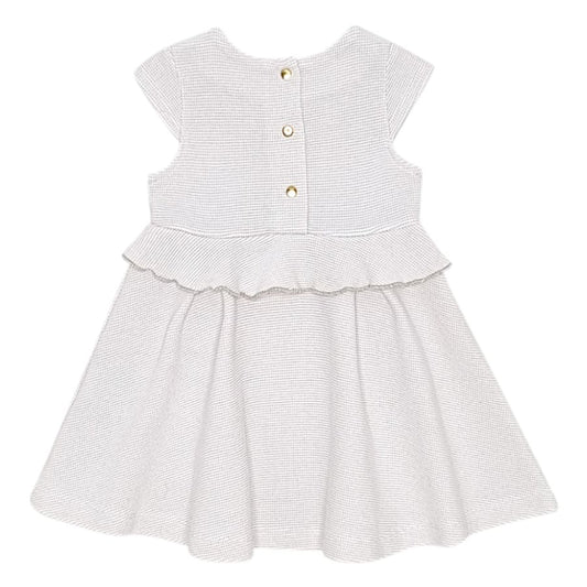 Robe blanche LILI GAUFRETTE bébé 6 mois
