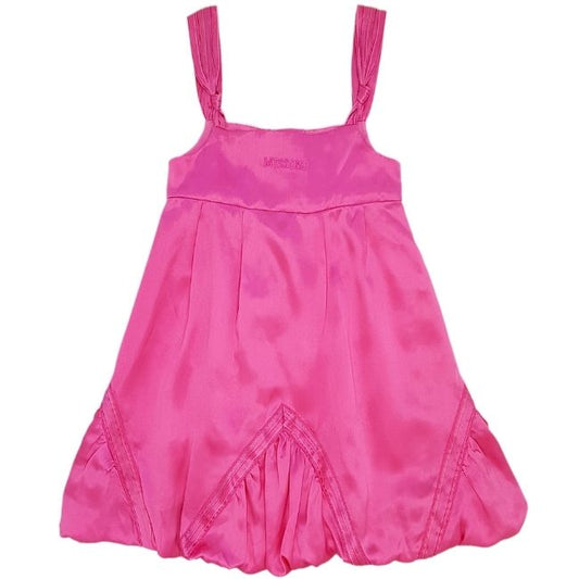 Robe de cérémonie bébé fille en soie rose, taille 12 mois, marque Missoni - seconde main luxe