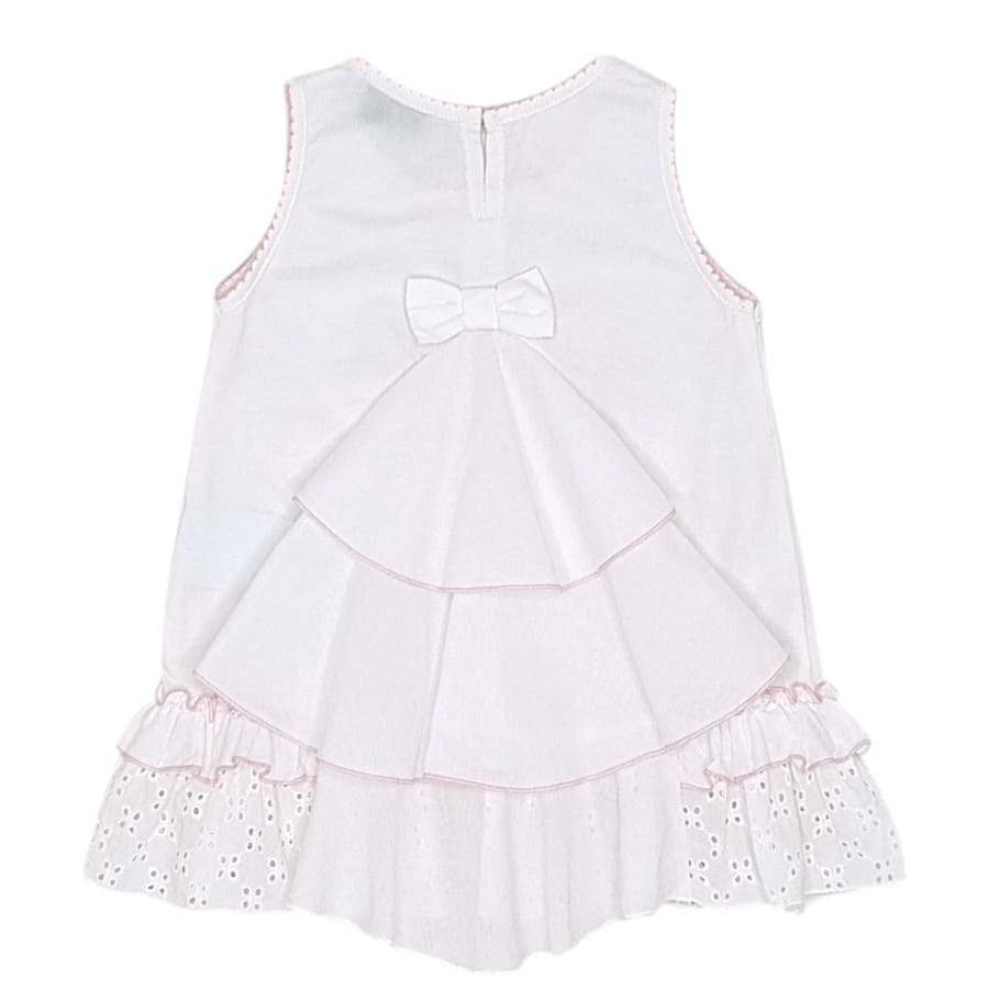 Robe blanche MONNALISA bébé fille 9 mois