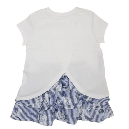 Robe bébé blanche IKKS 6 mois à manches courtes