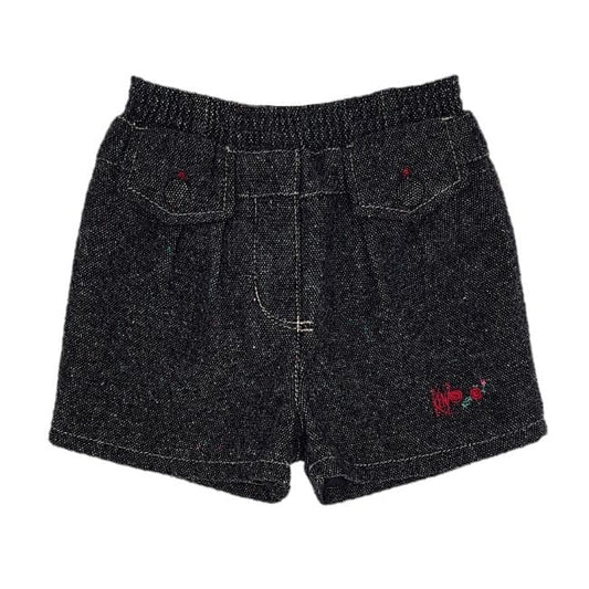 Short bébé fille noir brodé, taille 18 mois, marque Kenzo - seconde main luxe