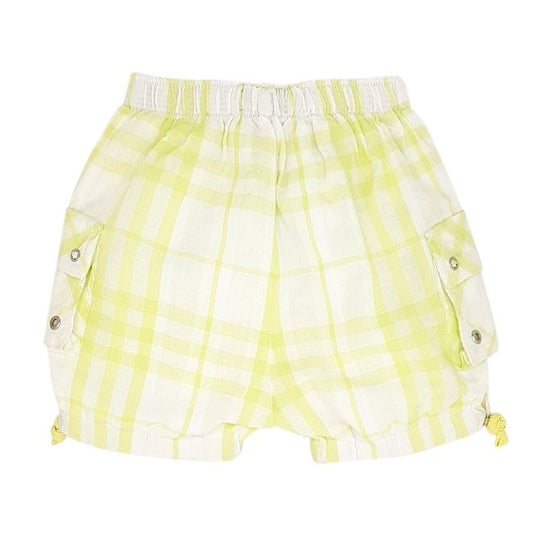 Short à carreaux vert anis et blanc BURBERRY bébé garçon 1 mois