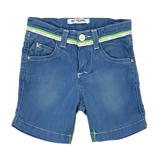 Short à poches bébé garçon bleu, taille 6 mois, marque Gianfranco Ferré - seconde main luxe
