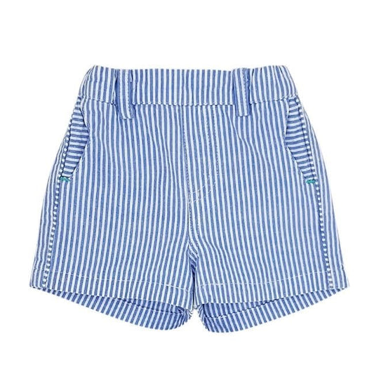 Short rayé bébé garçon bleu/blanc, taille 3 mois, marque Tartine et Chocolat - seconde main haut de gamme