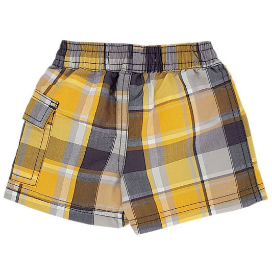 Short de bain bébé garçon à carreaux TARTINE ET CHOCOLAT 3 mois à taille élastique