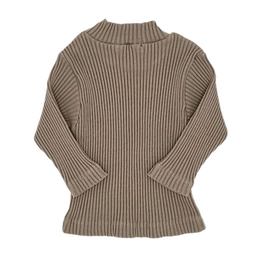 Sous-pull marron LILI GAUFRETTE bébé fille 6 mois