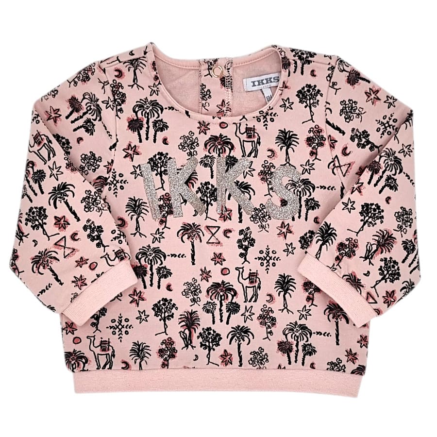 Sweat bébé fille 6 mois rose d'occasion marque mode IKKS