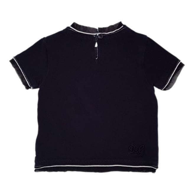 Tee-shirt bébé bleu DOLCE & GABBANA 3-6 mois à manches courtes