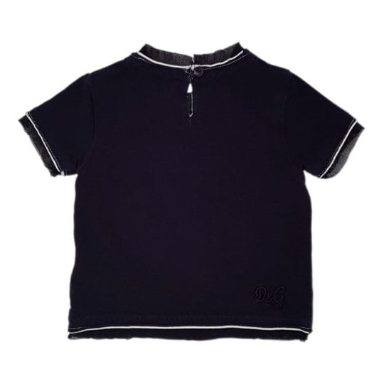 Tee-shirt bébé bleu DOLCE & GABBANA 3-6 mois à manches courtes