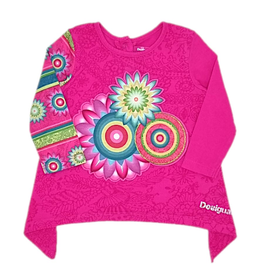 Vêtement DESIGUAL bébé d'occasion - Tee-shirt bébé fille 12 mois rose