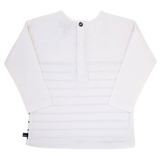 Tee-shirt IKKS bébé fille 12 mois blanc manches longues