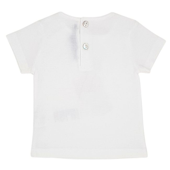 Tee-shirt blanc LILI GAUFRETTE bébé fille 12 mois