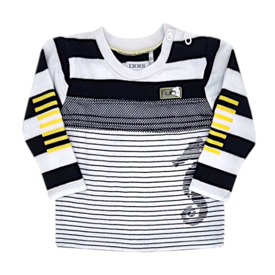 Tee-shirt bébé garçon 6 mois IKKS d'occasion à rayures