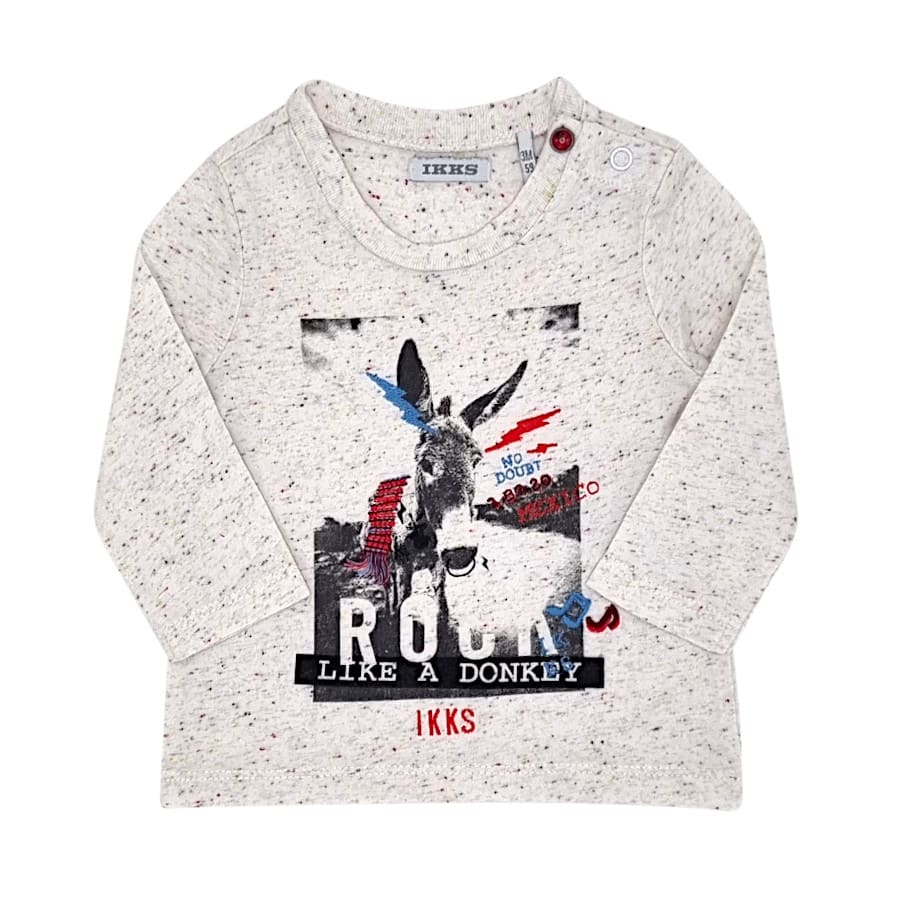 Vêtement bébé garçon seconde main - T-shirt IKKS 3 mois