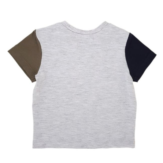 Tee-shirt bébé garçon gris motif tigre IKKS 6 mois à manches courtes