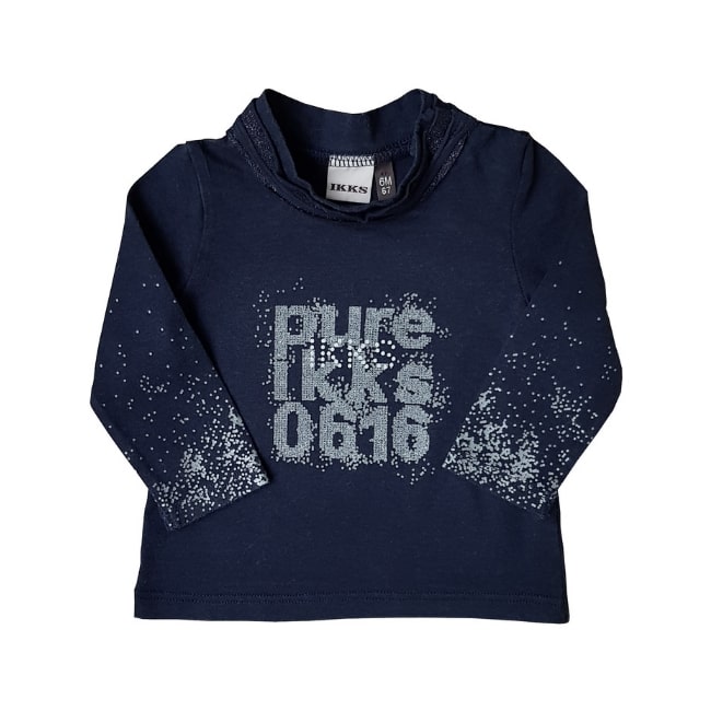 Habit bébé de marque IKKS d'occasion - Tee-shirt bebe fille IKKS bleu 6 mois