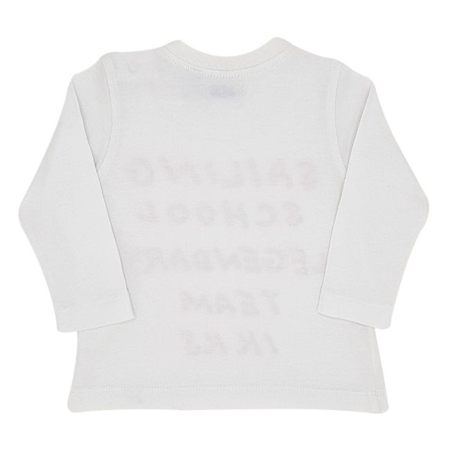 Tee-shirt bébé garçon blanc à message IKKS 3 mois à manches longues
