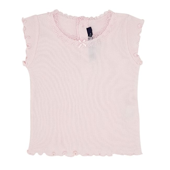 Tee-shirt bébé fille 12 mois de marque LILI GAUFRETTE d'occasion rose