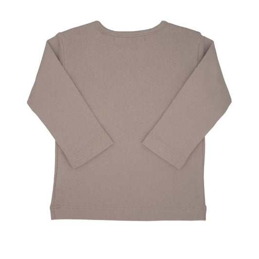 Tee-shirt bébé garçon beige LILI GAUFRETTE 3 mois à manches longues