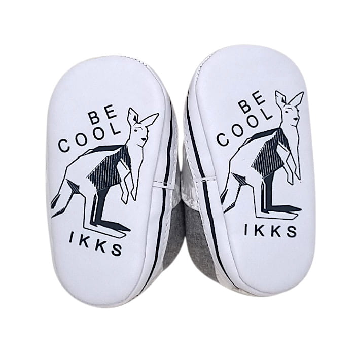 Tennis gris et blanc IKKS bébé garçon 6-9 mois