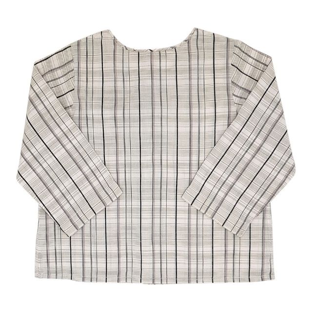 Tunique bébé mixte beige en coton rayé, taille 18 mois, marque Bonpoint - seconde main haut de gamme