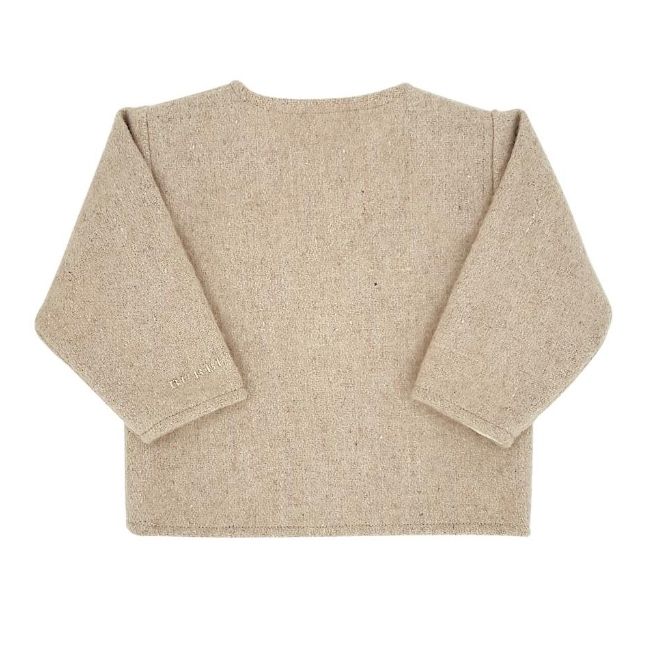 Veste bébé mixte beige motif jacquard BURBERRY 3 mois à manches longues
