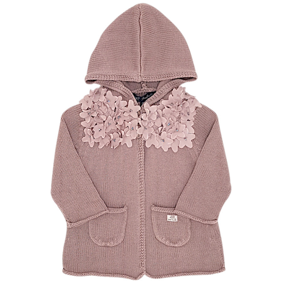 Veste bébé fille 3 mois d'occasion LILI GAUFRETTE taupe à capuche