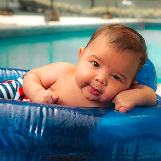Maillot de bain bébé garçon à motif rayé, seconde main, pour les premières baignades