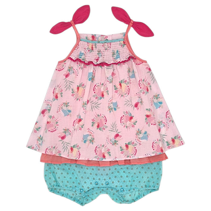 Combinaison bébé fille Kenzo Kids, multicolore à nœuds, taille 18 mois, seconde main luxe, vue de face